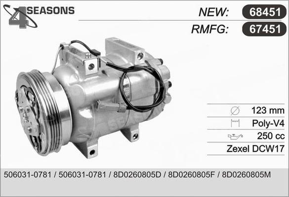 AHE 67451 - Компрессор кондиционера autosila-amz.com