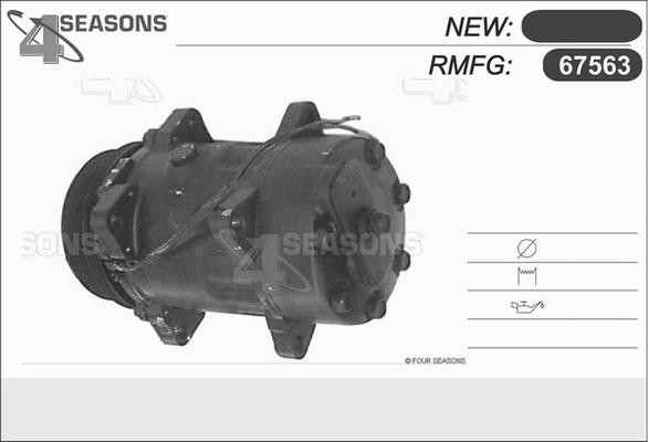 AHE 67563 - Компрессор кондиционера autosila-amz.com