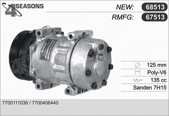 AHE 67513 - Компрессор кондиционера autosila-amz.com