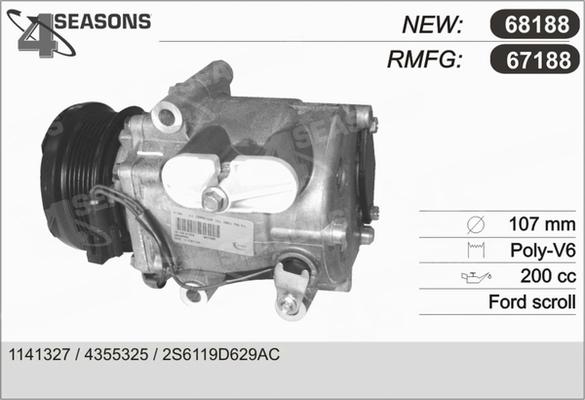 AHE 67188 - Компрессор кондиционера autosila-amz.com