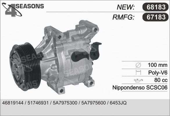 AHE 67183 - Компрессор кондиционера autosila-amz.com