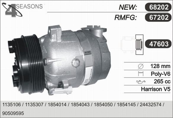 AHE 67202 - Компрессор кондиционера autosila-amz.com