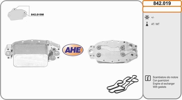 AHE 842.019 - Масляный радиатор, двигательное масло autosila-amz.com