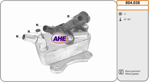 AHE 804.036 - Масляный радиатор, двигательное масло autosila-amz.com