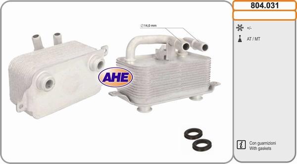 AHE 804.031 - Масляный радиатор, двигательное масло autosila-amz.com