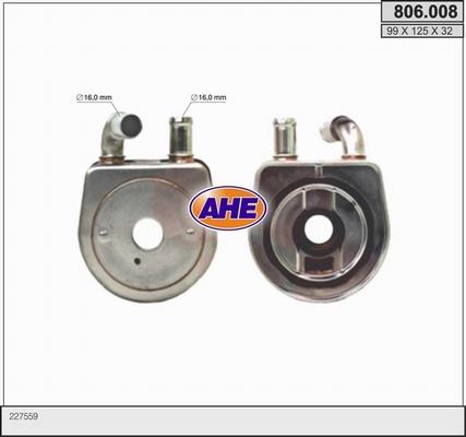 AHE 806.008 - Масляный радиатор, двигательное масло autosila-amz.com