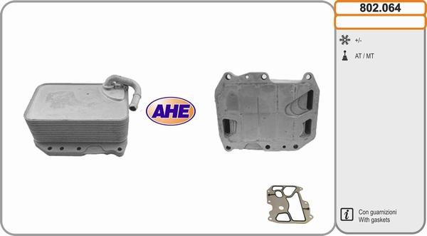 AHE 802.064 - Масляный радиатор, двигательное масло autosila-amz.com
