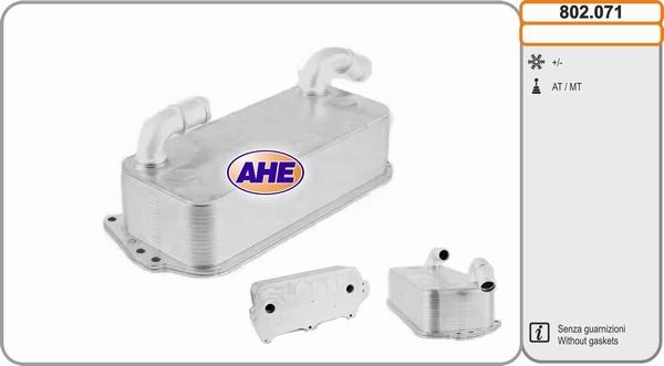 AHE 802.071 - Масляный радиатор, двигательное масло autosila-amz.com