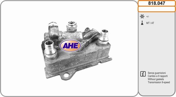 AHE 818.047 - Масляный радиатор, двигательное масло autosila-amz.com