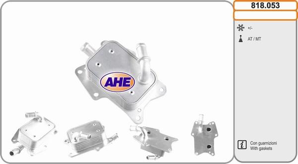 AHE 818.053 - Масляный радиатор, двигательное масло autosila-amz.com