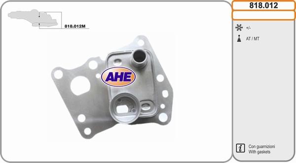 AHE 818.012 - Масляный радиатор, двигательное масло autosila-amz.com
