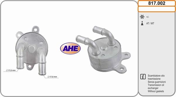 AHE 817.002 - Масляный радиатор, двигательное масло autosila-amz.com