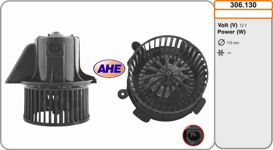 AHE 306.130 - Вентилятор салона autosila-amz.com