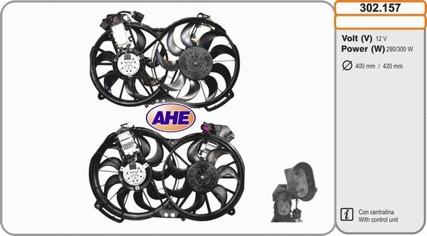 AHE 302.157 - Вентилятор, охлаждение двигателя autosila-amz.com