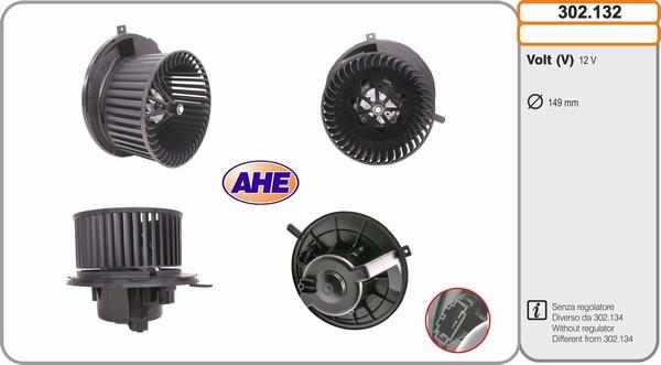 AHE 302.132 - Вентилятор салона autosila-amz.com