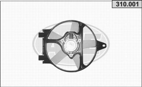 AHE 310.001 - Вентилятор, охлаждение двигателя autosila-amz.com
