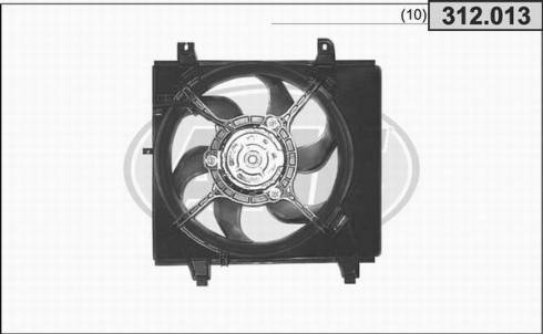 AHE 312.013 - Вентилятор, охлаждение двигателя autosila-amz.com