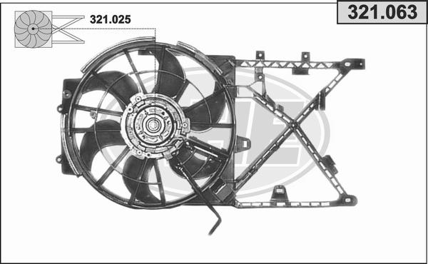 AHE 321.063 - Вентилятор, охлаждение двигателя autosila-amz.com