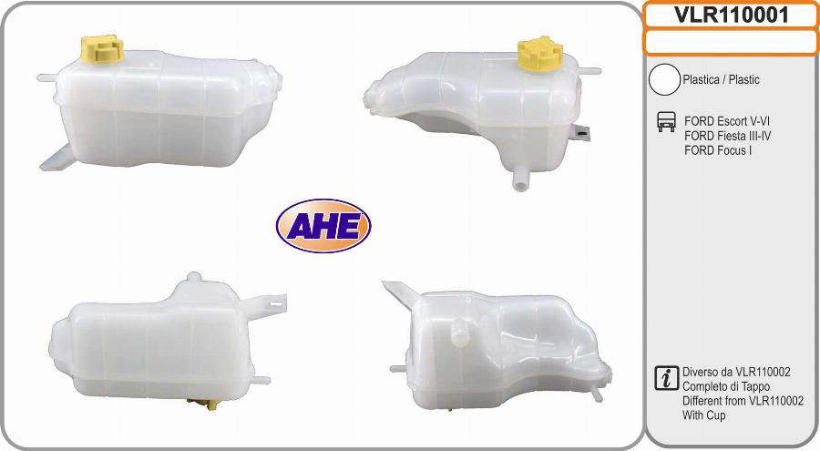 AHE VLR110001 - Компенсационный бак, охлаждающая жидкость autosila-amz.com