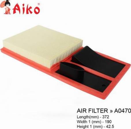 AIKO A0470 - Воздушный фильтр, двигатель autosila-amz.com