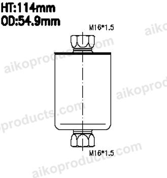 AIKO JG481 - Топливный фильтр autosila-amz.com