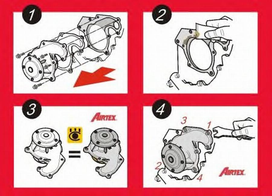 Airtex 1140 - Водяной насос autosila-amz.com