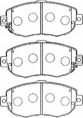 Aisin A1N056 - Тормозные колодки, дисковые, комплект autosila-amz.com