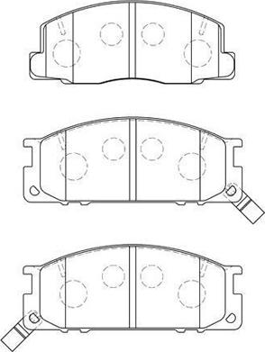 Aisin A1N083 - Тормозные колодки, дисковые, комплект autosila-amz.com