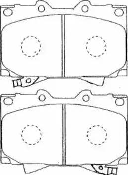 Aisin A1N144 - Тормозные колодки, дисковые, комплект autosila-amz.com