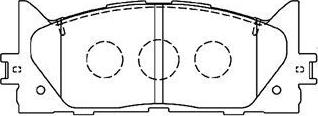 Aisin A1N154 - Тормозные колодки, дисковые, комплект autosila-amz.com