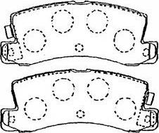 Delphi LUP1071 - Тормозные колодки, дисковые, комплект autosila-amz.com