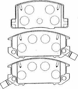 AISIN A2N044 - Тормозные колодки, дисковые, комплект autosila-amz.com