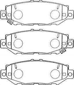 Aisin A2N059 - Тормозные колодки, дисковые, комплект autosila-amz.com