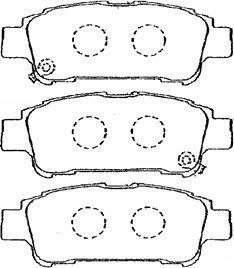 AISIN A2N069 - Тормозные колодки, дисковые, комплект autosila-amz.com