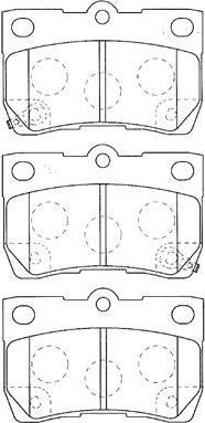 Aisin A2N118 - Тормозные колодки, дисковые, комплект autosila-amz.com