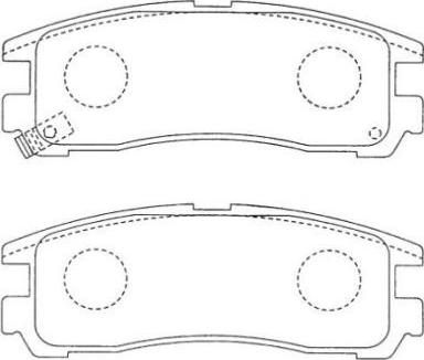 Aisin ASN-185 - Тормозные колодки, дисковые, комплект autosila-amz.com