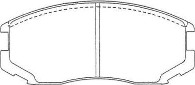 Aisin ASN-121 - Тормозные колодки, дисковые, комплект autosila-amz.com