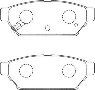 Aisin ASN-122 - Тормозные колодки, дисковые, комплект autosila-amz.com