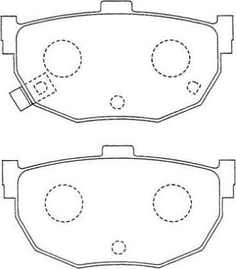 Aisin ASN-88 - Тормозные колодки, дисковые, комплект autosila-amz.com