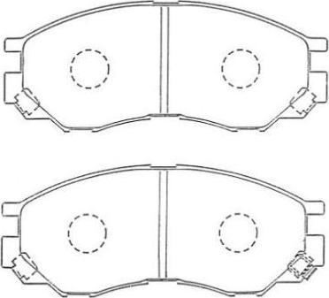 Aisin ASN-255 - Тормозные колодки, дисковые, комплект autosila-amz.com