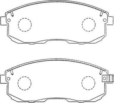 Aisin ASN-257 - Тормозные колодки, дисковые, комплект autosila-amz.com