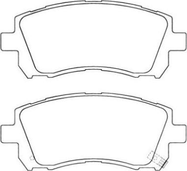 Aisin ASN-2040 - Тормозные колодки, дисковые, комплект autosila-amz.com