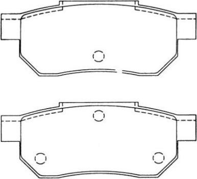 Aisin ASN-2011 - Тормозные колодки, дисковые, комплект autosila-amz.com