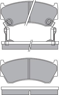 Akebono AN-8168KE - Тормозные колодки, дисковые, комплект autosila-amz.com