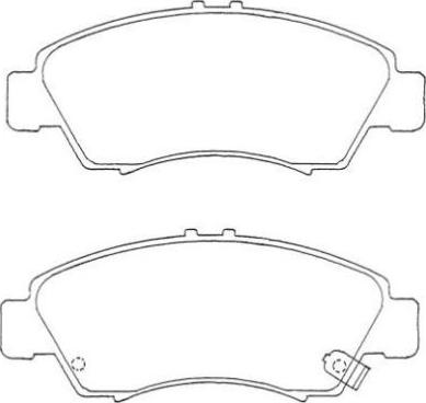 AISIN ASN-235 - Тормозные колодки, дисковые, комплект autosila-amz.com