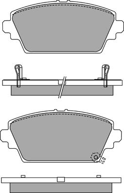 AISIN ASN-2204 - Тормозные колодки, дисковые, комплект autosila-amz.com