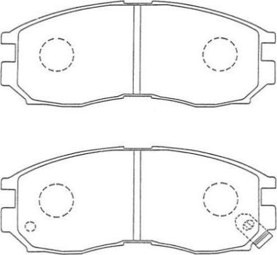 Aisin ASN-223 - Тормозные колодки, дисковые, комплект autosila-amz.com