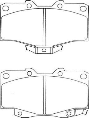 Aisin ASN-274 - Тормозные колодки, дисковые, комплект autosila-amz.com