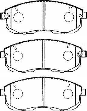 AISIN B1N019 - Тормозные колодки, дисковые, комплект autosila-amz.com