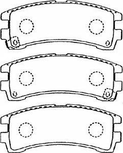 Aisin B2N050 - Тормозные колодки, дисковые, комплект autosila-amz.com